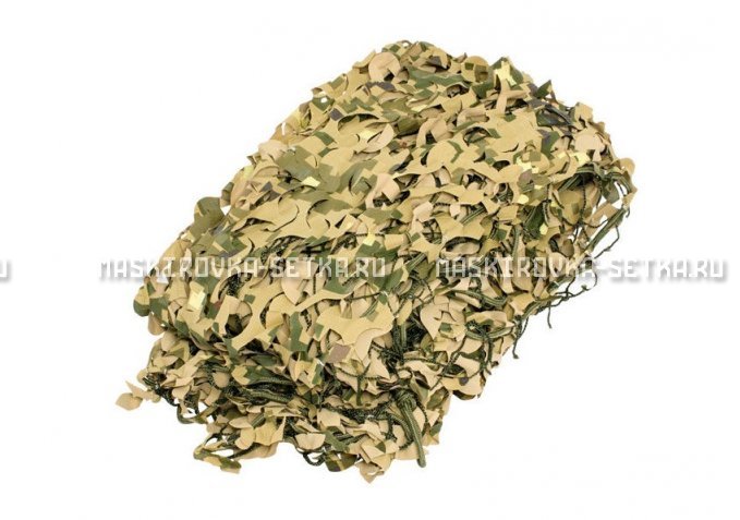 Массеть Camosystems Пейзаж-Профи Милитари 3D 1,8х3 м  – купить по цене 3850 руб. в интернет-магазине в городе Курган картинка 1