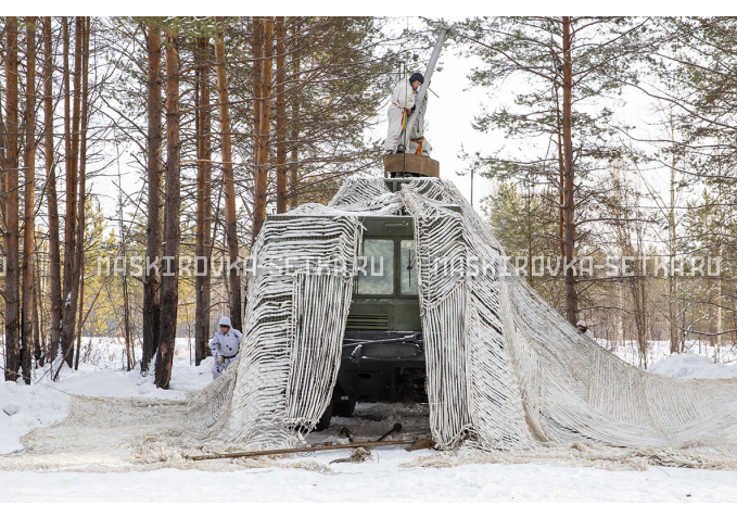 Маскировочный комплект МКТ-2С Снег 12х18 м – купить по цене 64800 руб. в интернет-магазине в городе Курган картинка 2